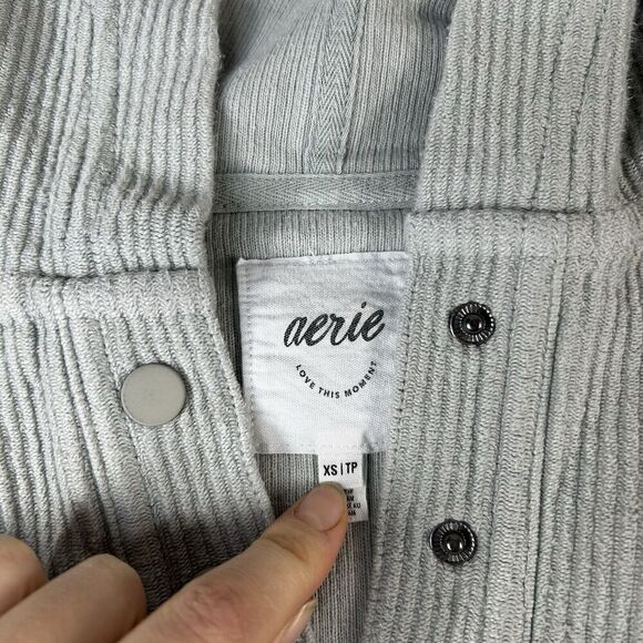 Aerie Light Green Hoodie Sweatshirt - Picture 5 of 8